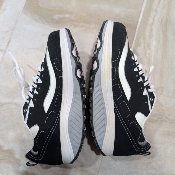 Skechers Black White Shape Ups Sneakers Size 8.5 2010 Y2K Shoes Women's Chunky - Picture 4 of 8